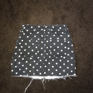 Mini skirt polka dotted, size small
